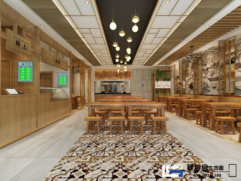 蘭州塞拉宮牛肉面加盟店面展示