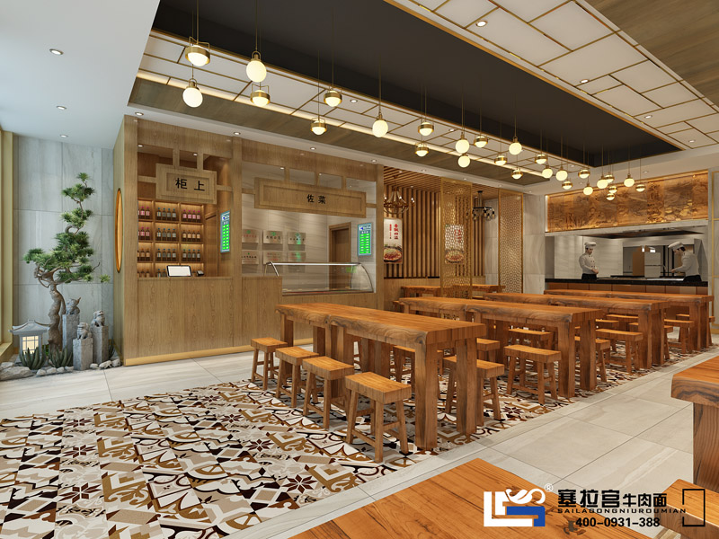 蘭州塞拉宮拉面加盟店面展示