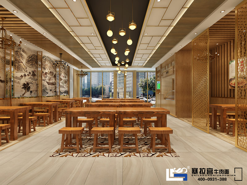 蘭州塞拉宮牛肉拉面店面形象展示
